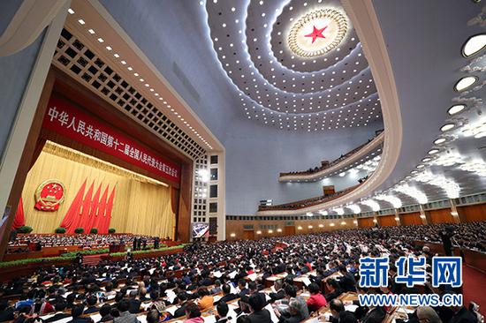 3月5日，第十二屆全國人民代表大會第五次會議在北京人民大會堂開幕。 新華社記者 龐興雷 攝