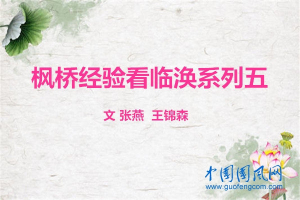 楓橋經(jīng)驗(yàn)看臨渙之五  調(diào)解情理法 成就“大和諧”