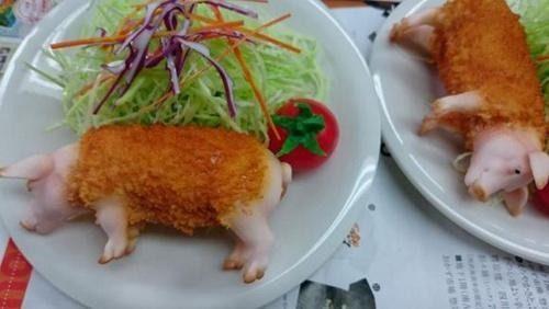日本奇葩美食，整只&ldquo;小豬仔&rdquo;端上桌，看到還真不太敢吃！