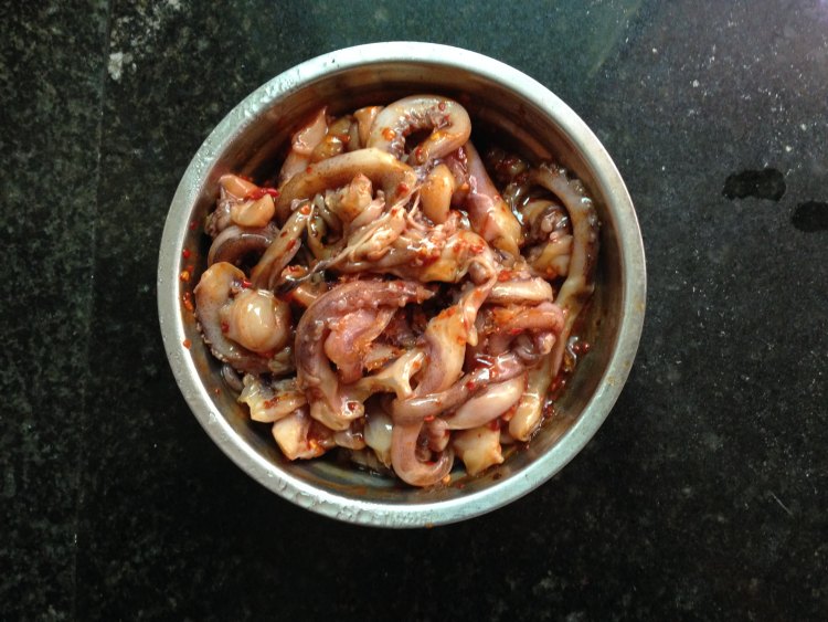 【手工美食】炸鍋版鐵板魷魚(yú)的做法步驟4