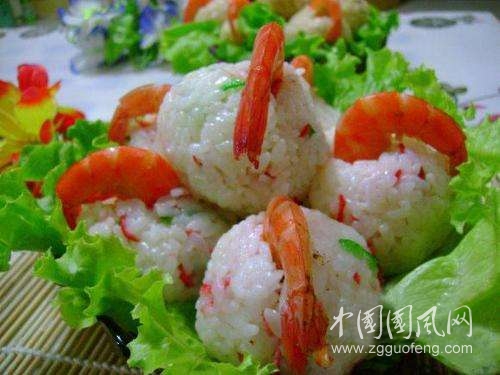 鮮蝦飯團(tuán)