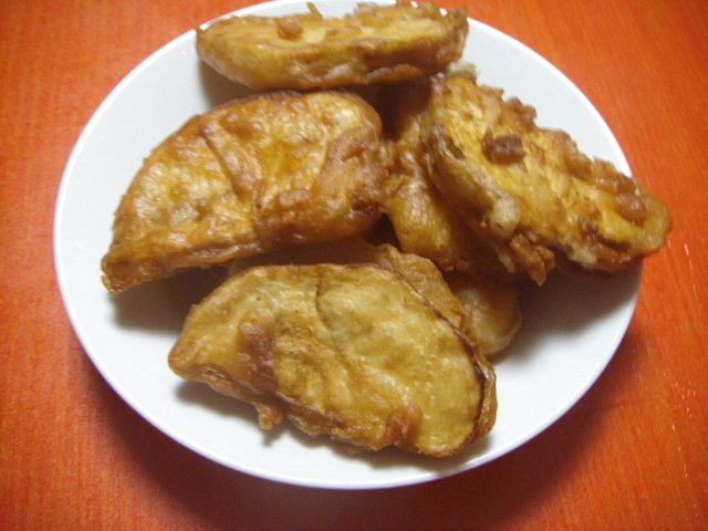 炸茄子夾