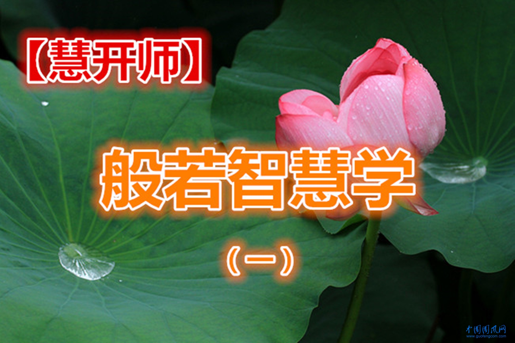 【慧開師】般若智慧學（一）