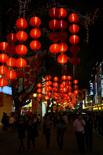 春節(jié)前夜花市