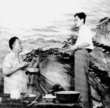 關(guān)山月（右）與傅抱石