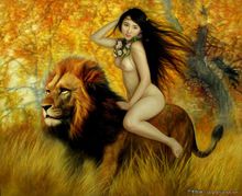 李壯平父女合作畫作